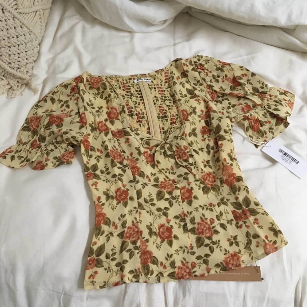 Reformation Delevan Top Size 0